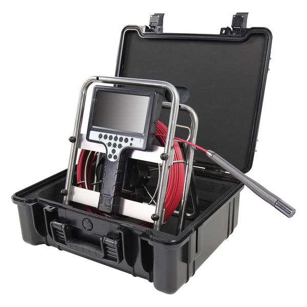 Caméra d'inspection de canalisation – tête 23 mm autonivelante – câble 30 m – sonde 512 Hz