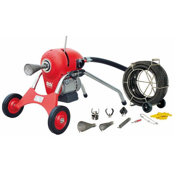 Déboucheur électrique sectionnel 1100 W – conduites Ø 50 à 200 mm