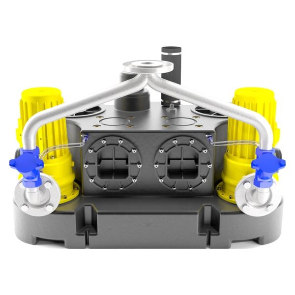 Station de relevage double dilacératrice – 1,7 kW – 400 V – 22 m – 17 m³/h