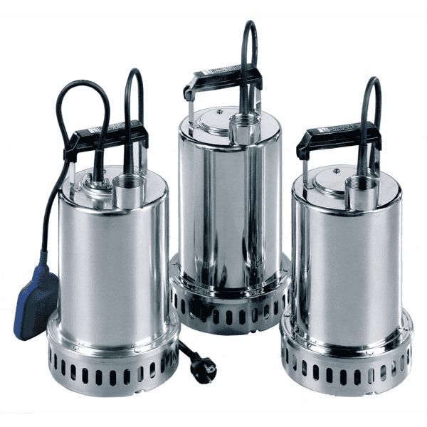 Pompe submersible eaux usées à roue vortex inox – 0,25 kW – 230 V – 9 m – 10,8 m³/h – résistante aux huiles