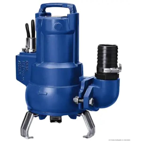 Pompe submersible eaux usées à roue vortex – 1,1 kW – 230 V – 13,8 m – 25,5 m³/h