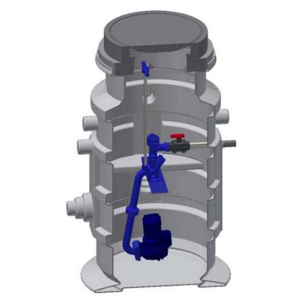 Station de pompage enterrée complète – 230 V – ATEX – modèle Basic