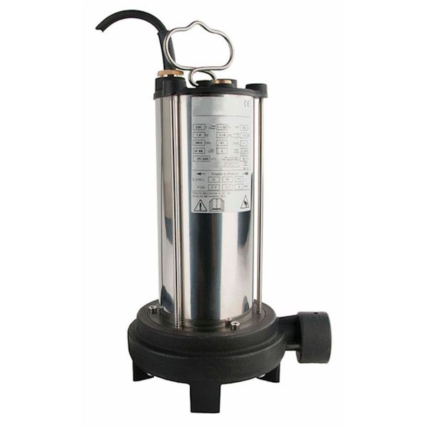 Pompe dilacératrice submersible – 400 V – 30 m – 6,6 m³/h