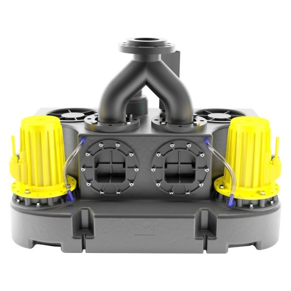 Station de relevage double – 3 kW – 400 V – 15 m – 35 m³/h