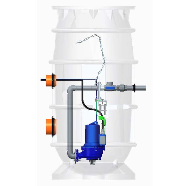 Station de pompage enterrée complète – 400 V – modèle PE/1 TES 148