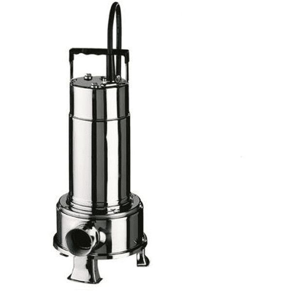 Pompe submersible eaux usées à roue vortex inox – 0,55 kW – 230 V – 8,8 m – 14,4 m³/h – résistante aux huiles