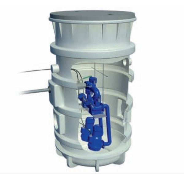 Station de pompage enterrée complète double – 400 V – ATEX – modèle 2