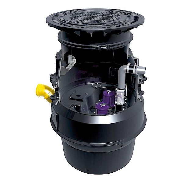 Station de pompage enterrée complète double – 400 V – modèle F XL Duo STZ1300-S1